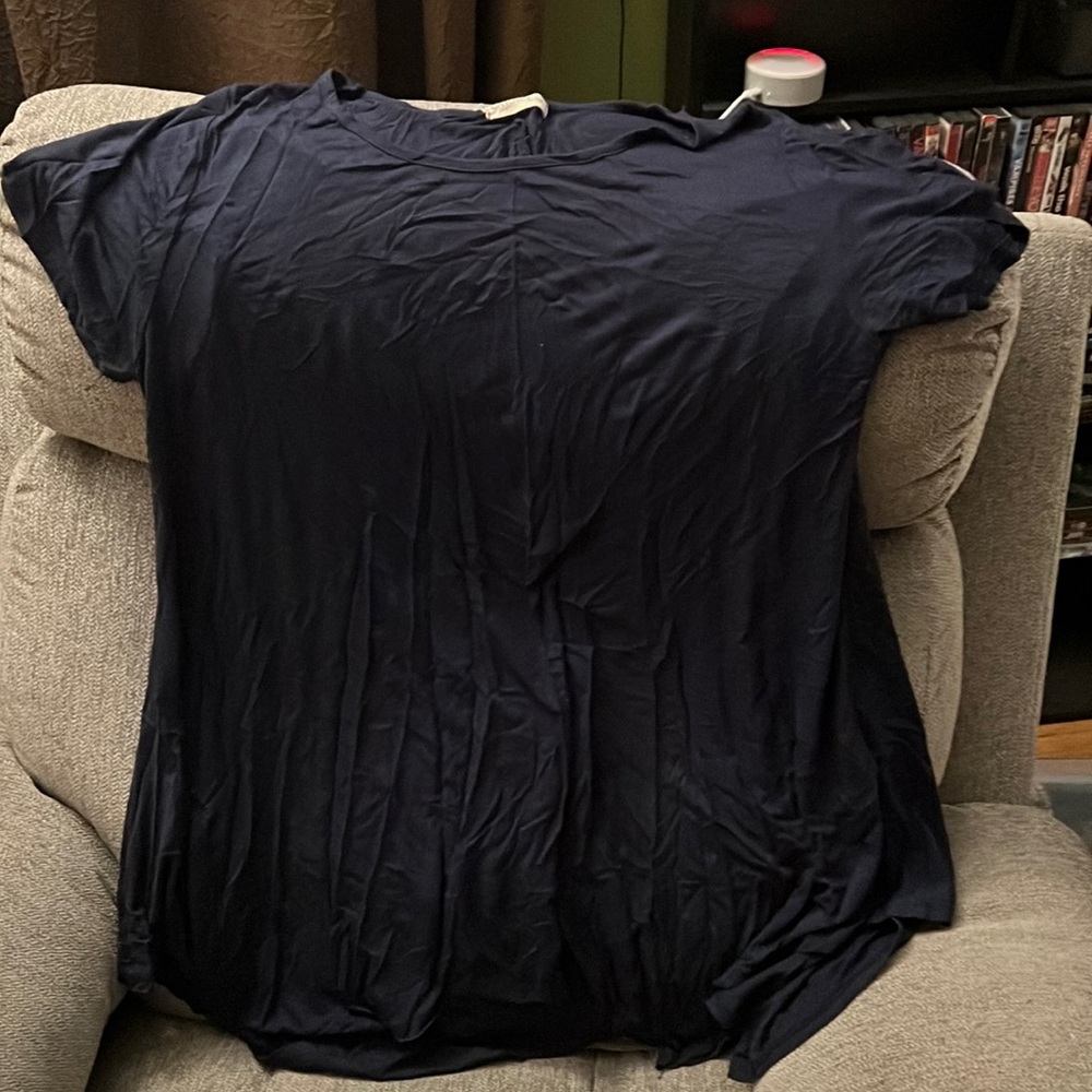 Navy Blue silky blouse